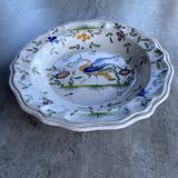 Signed hand painted porcelain dish