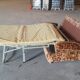 1970s velvet convertible sofa