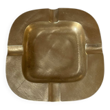 Cendrier carré en laiton vintage