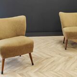 Two Mid Century cocktail chairs | Vintage - set of 2 armchairs