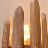 Mid-Century Modern Collectible Design Museum Quality Solid Wood Floor Lamp