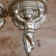 Pair of golden plaster wall selettes