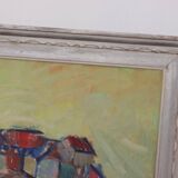 Huile sur toile originale – « Sapri, Italie » par Gunnar Ingemar Erixon