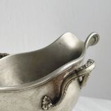 Saucière ancienne en métal argenté