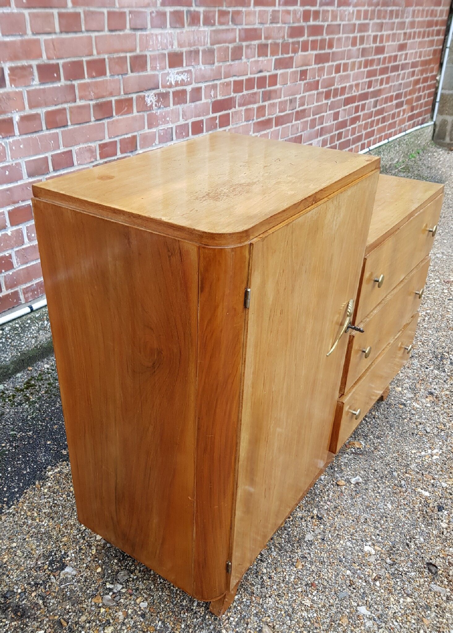 Asymmetrical chest of drawers