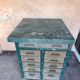 Metal workshop and military furniture with 11 drawers, 1950.