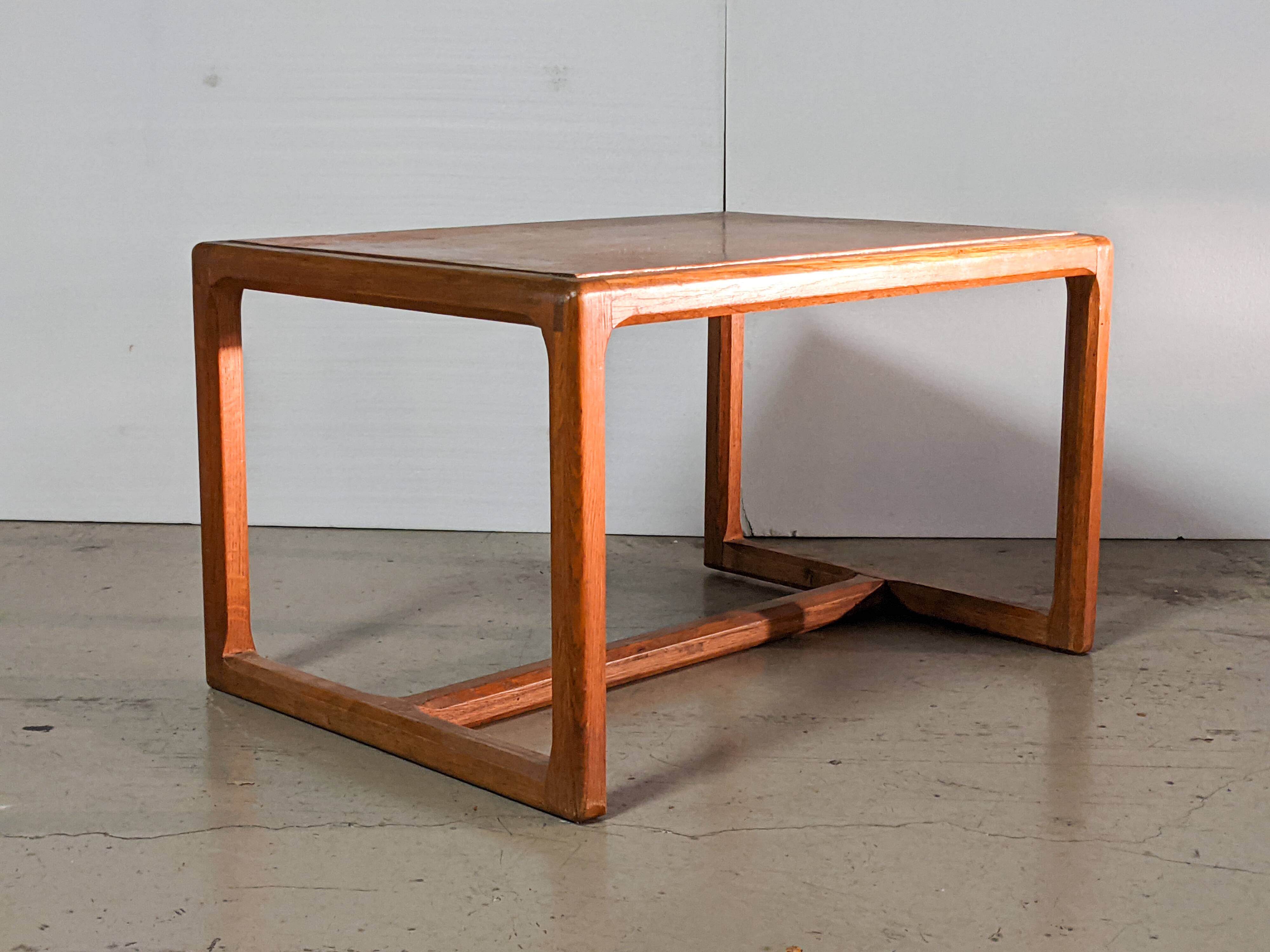 Vintage rectangular rosewood coffee table, Scandinavian design