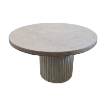 Beige Avenue travertine coffee table