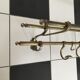 Brass coat rack