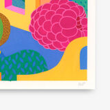 Original painting, raspberry house