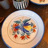 Polychrome earthenware plate