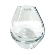 Vase en verre soufflé à la main, design minimaliste, Formano Allemagne, années 1980.
