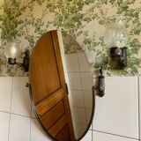 Reclining oval mirror 40x58cm