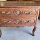 Commode louis xv 2 tiroirs en chene clair du xviii ème siecle ref je