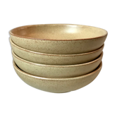 Lot de 4 assiettes creuses en grès made in france