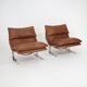 Pair of “Onda” armchairs by Giovanni Offredi for Saporiti, 1970s