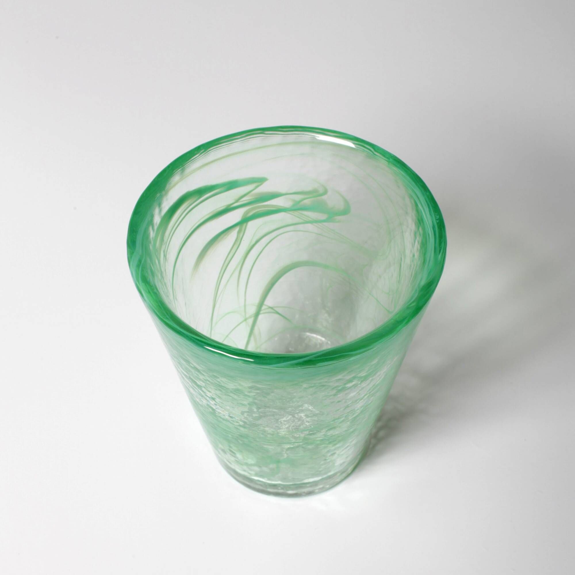 Kosta Boda Green Glass 'Mine' by Ulrica Hydman Vallien / Sweden / 2002