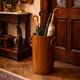 Vintage brutalist umbrella stand in walnut from the 1950s/60s.