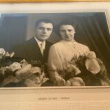 Ancienne photographie de mariés