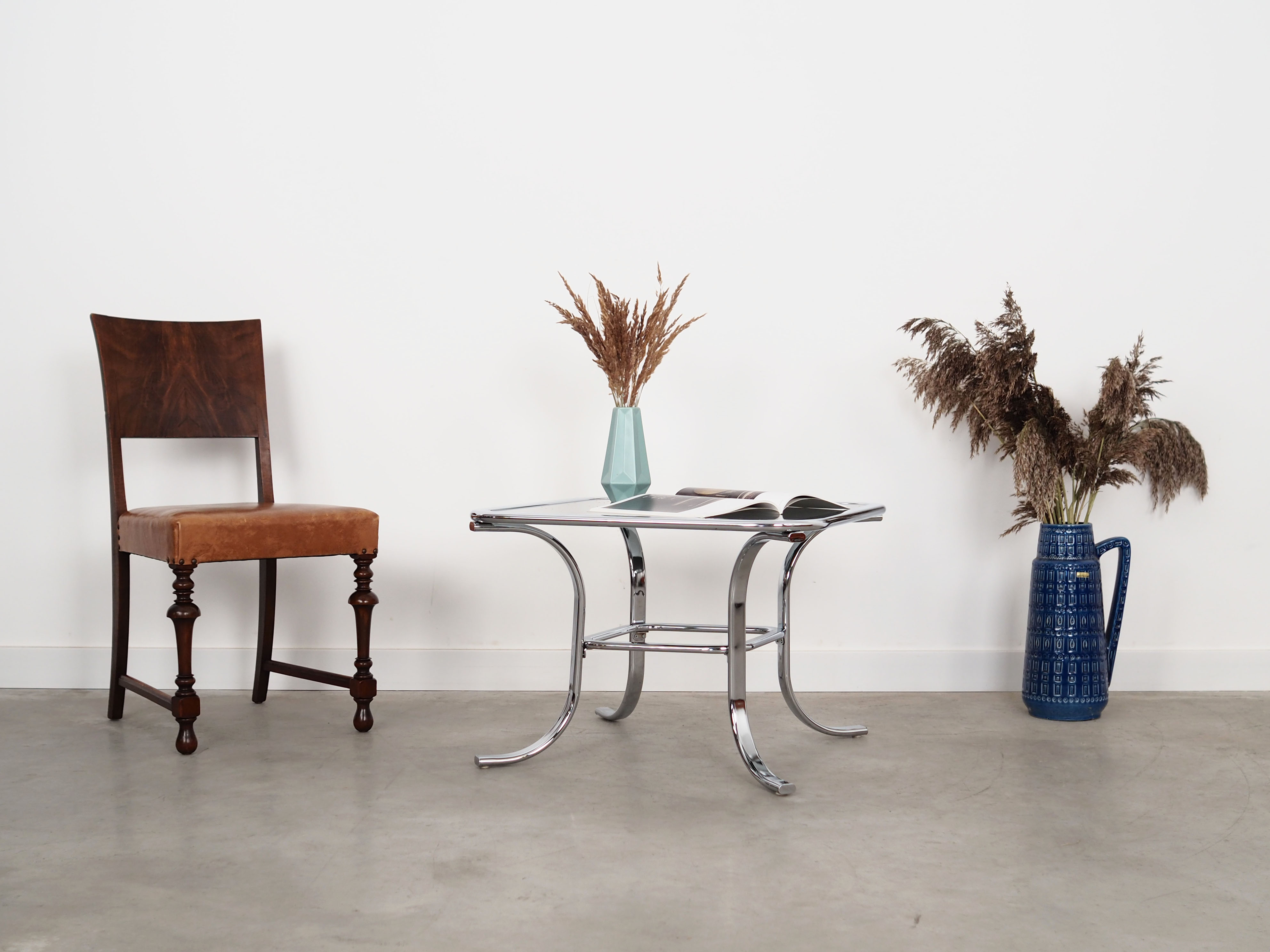 Table basse en verre, design danois, années 1970, production: Danemark