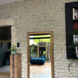 Antique mirror from the 18th century, 166/87.5 cm, copper leaf.