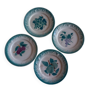 4 assiettes à dessert