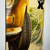 XXL metal plate - Michelin X - Fiat 124 - 1970 - Car