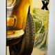 XXL metal plate - Michelin X - Fiat 124 - 1970 - Car