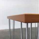 Vintage side table with hairpin legs from Denmark by Pin Age.