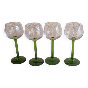Verres a vin d Alsace  sérigraphiés