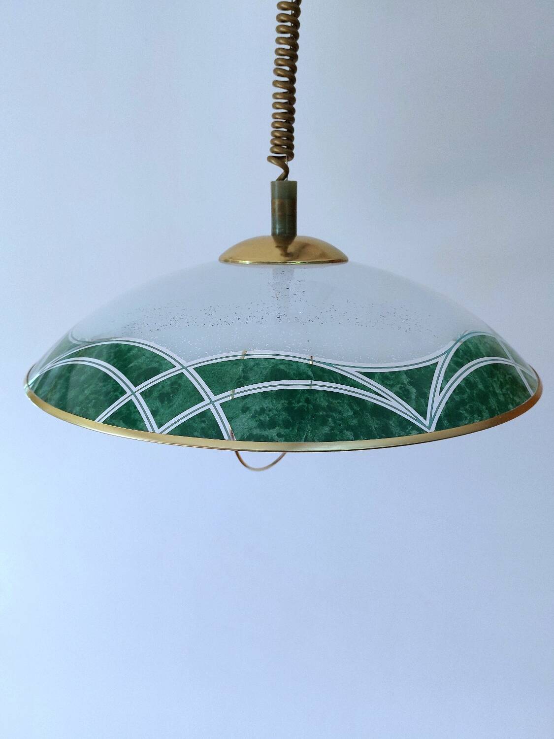 Suspension monte et baisse verre vintage italienne