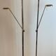 Chrome and brass floor lamp by Deknudt Belgium, 1980s