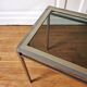 Chrome brass side table, 1970.