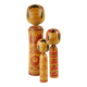 Set of 3 large japanese kokeshi