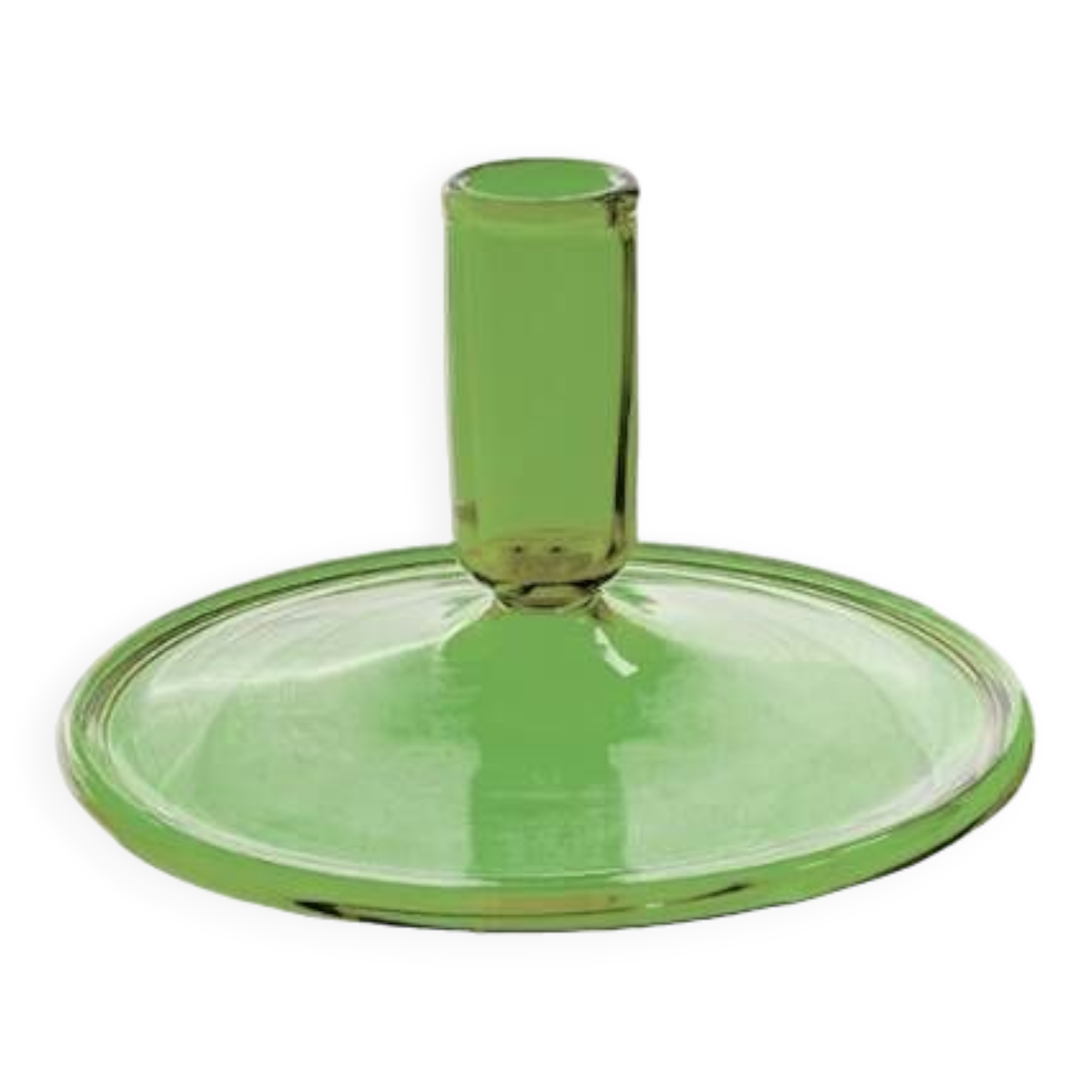 Bougeoir Plat Vert