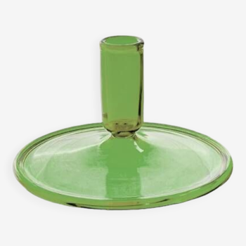 Green Flat Candle Holder