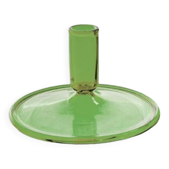 Green Flat Candle Holder