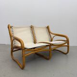 Vintage 1970s Scandinavian Bamboo Sofa