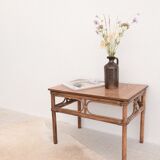Rattan side table