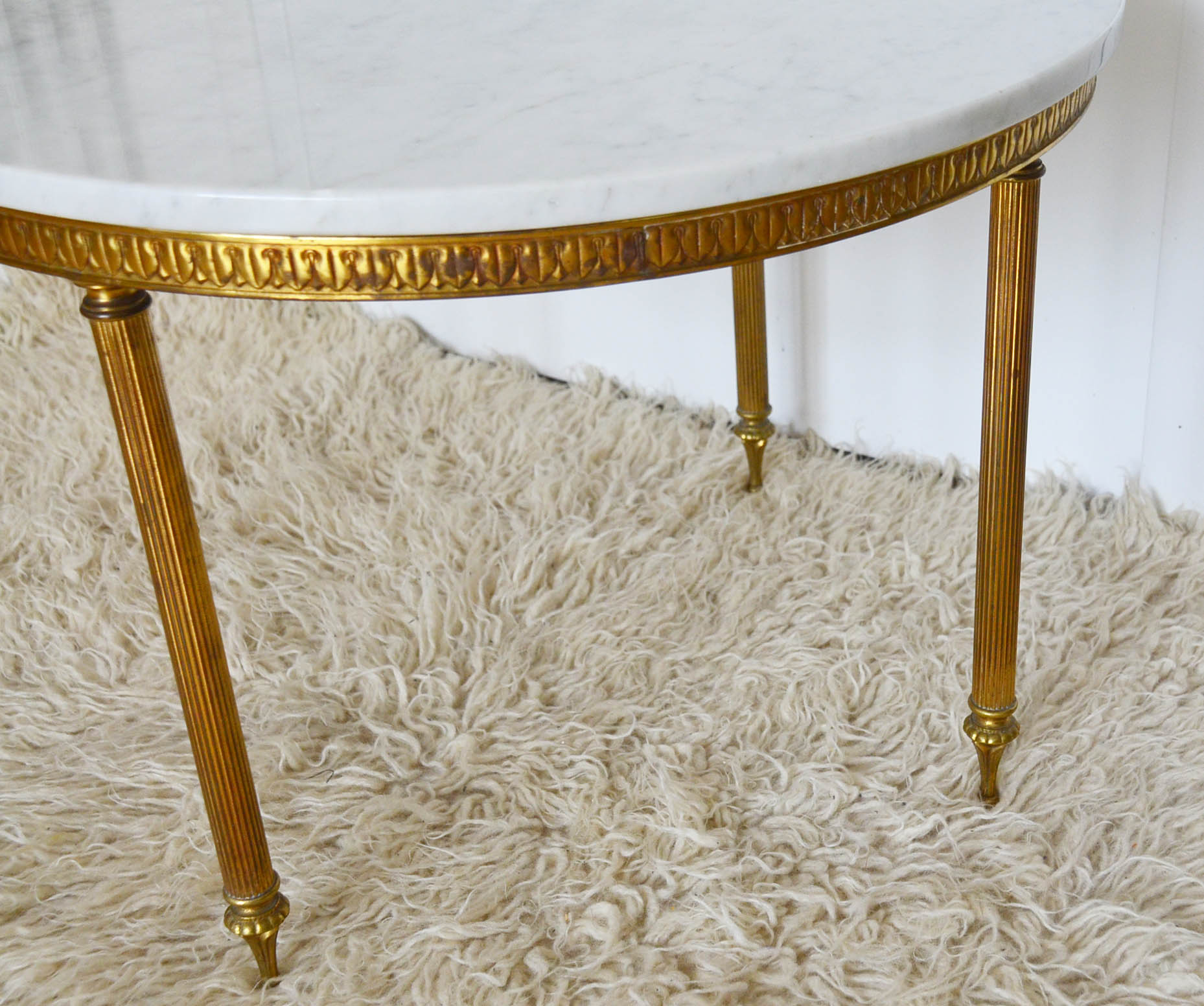 60s marble side table coffee table