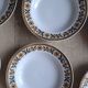 Set 6 assiettes Mitteteich Bavaria fleurs doré
