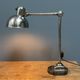 Polished Kaiser idell model 6726 workshop table lamp from the 1930s