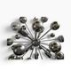 Vintage chrome pendant lamp / sputnik chandelier cosack leuchten