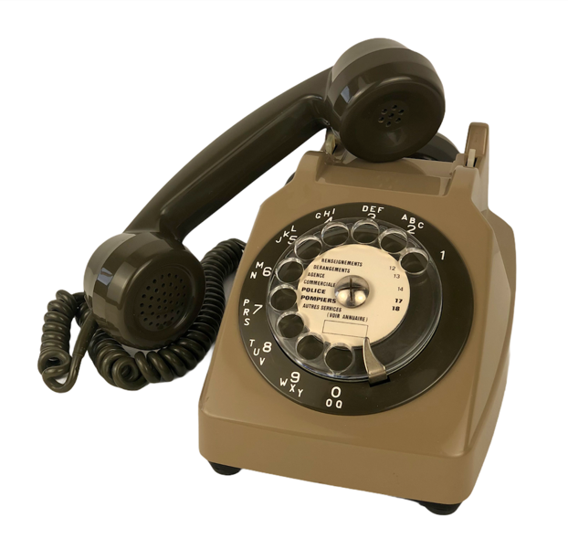 Socotel S63 vintage PTT dial phone, 1980