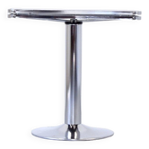 Midcentury 1970s italian chrome and tinted glass console table by Allegri