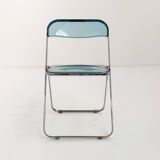 Blue Plia Chair by Giancarlo Piretti for Castelli, 1960