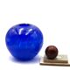Imposant vase bleu en verre soufflé de Nicolas Morin