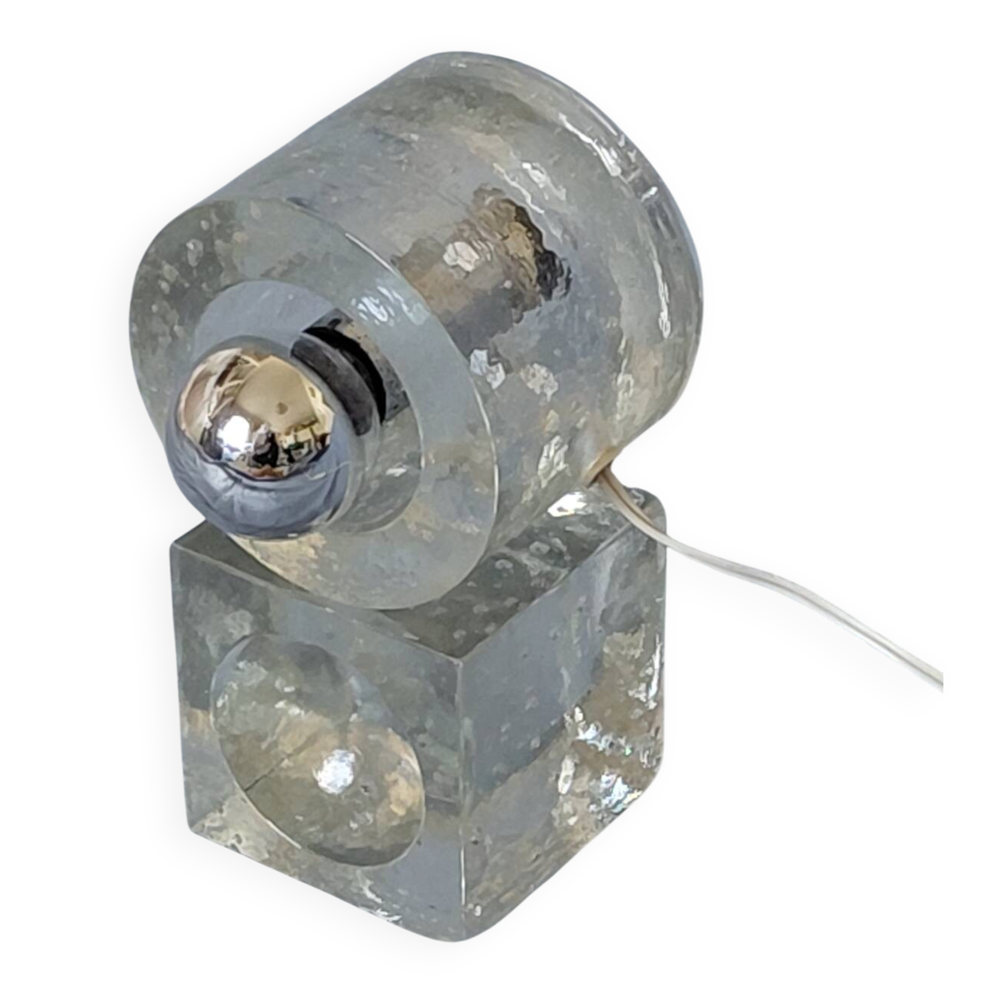 Albano Poli "ice block" table lamp