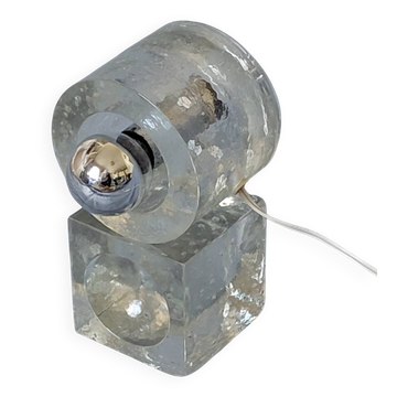 Lampe de table Albano Poli "bloc de glace"