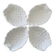 Set of 4 slipware bowls